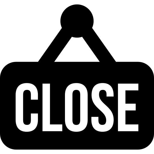 Close hanging signal commerce icon