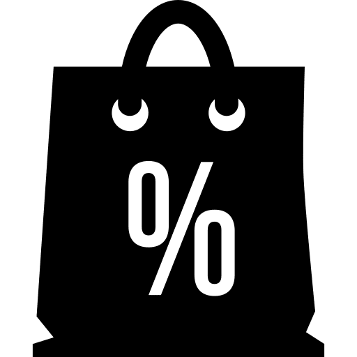 Sign symbol commerce and shopping discount icon