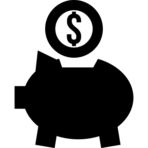 Coins coins moneybox tools and utensils icon