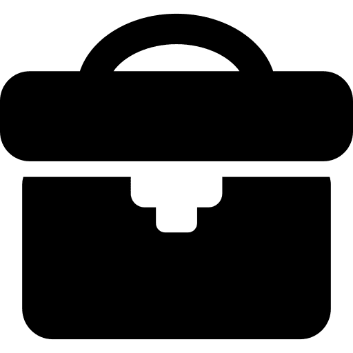 Black tool fashion bags icon