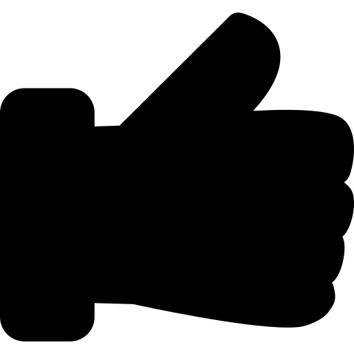 Sign hand commercial signs icon