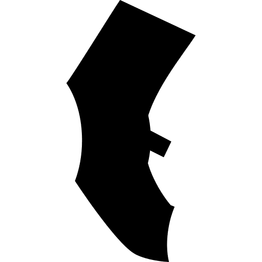 Sock black shape fashion icon