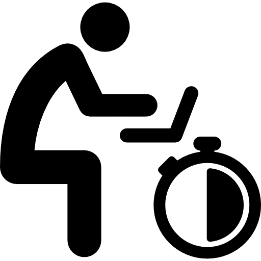 Online job search time online chronometer icon