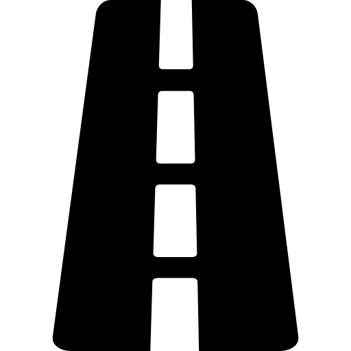 Road perspective perspective work tools road icon