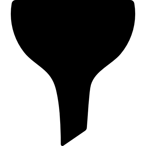 Filter black filter spam icon