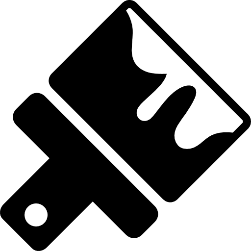 Paint brush painting art brushes icon