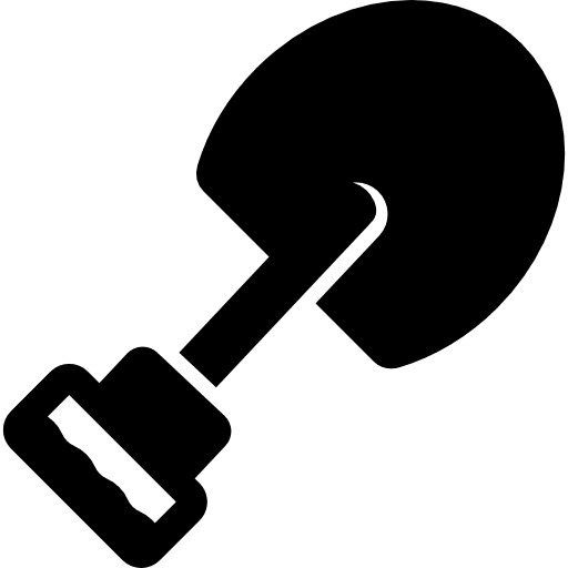 Shovel tools and utensils shovel tool icon