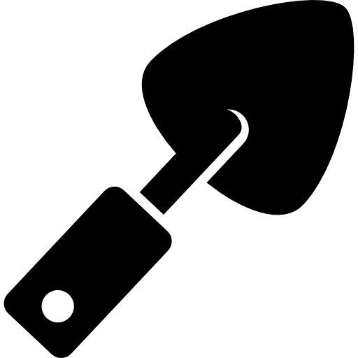 Shovel tools and utensils shovel working icon