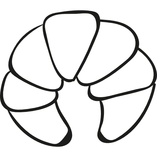 Bakery croissant  dessert baker sweet icon