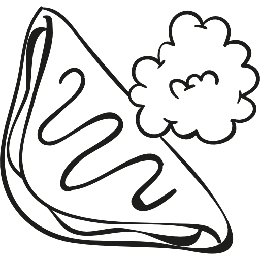 Crepe and cream bakery dessert pancake icon
