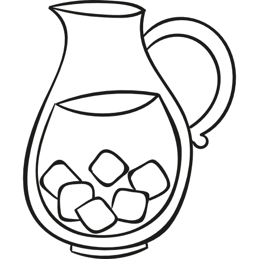 Drink jar soda soft drink ice cubes icon