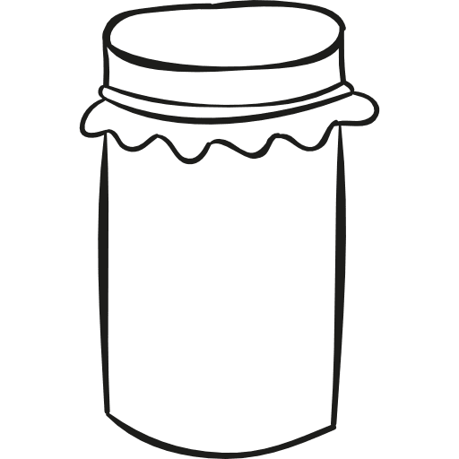 Mermelade tin confiture healthy food dessert icon