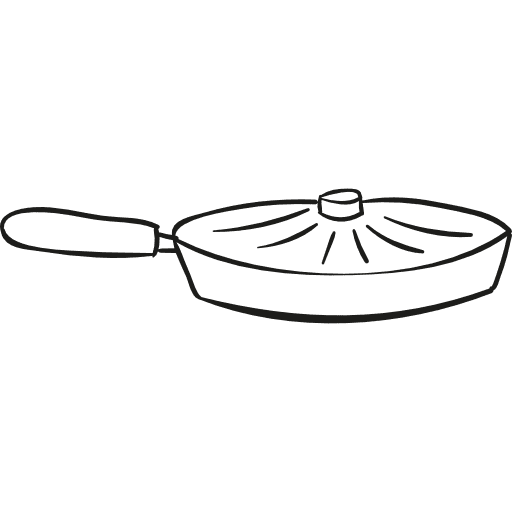 Frying pan kitchen utensils kitchen utensil kitchen pack icon