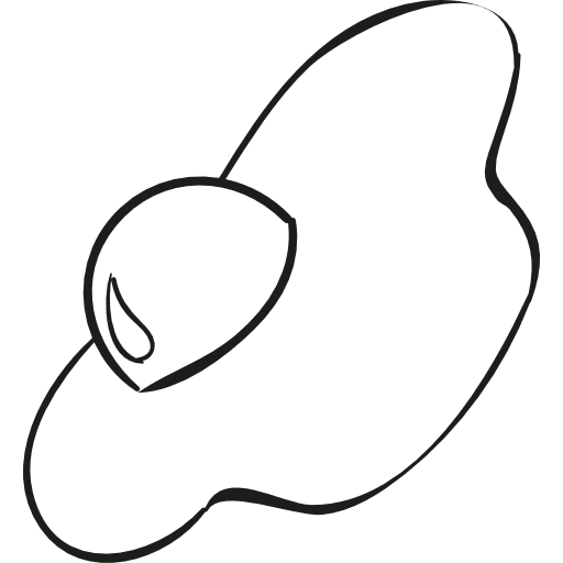 Restaurant fried egg lunch eggs food icon