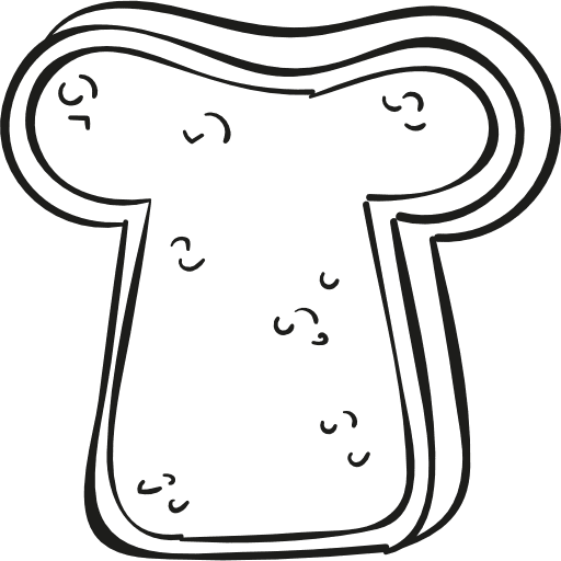 Toasted bread food toast breakfast icon