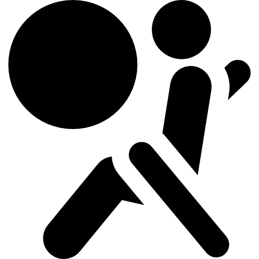 Airbag circle shapes circular icon