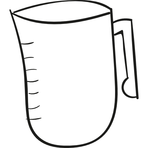 Measurement jar doodle laboratory drawing utensil icon