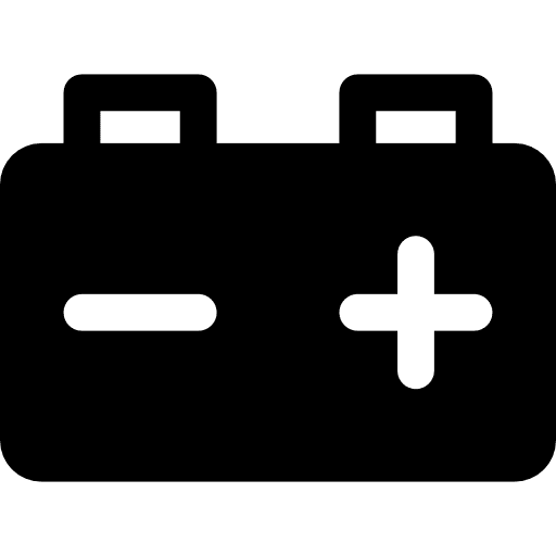 Battery symbol engine shapes icon