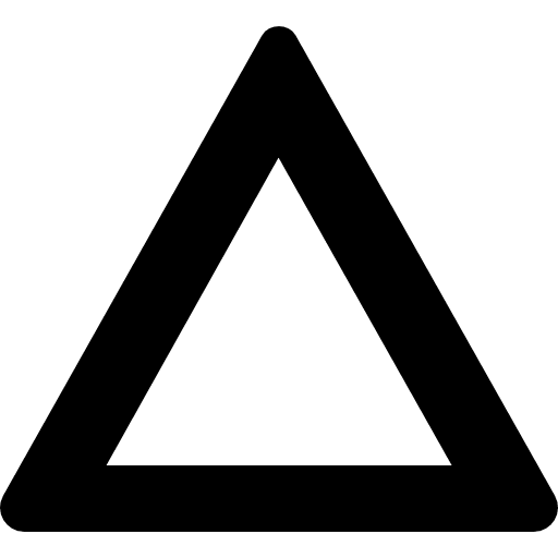 Danger dangerous warning pyramid icon