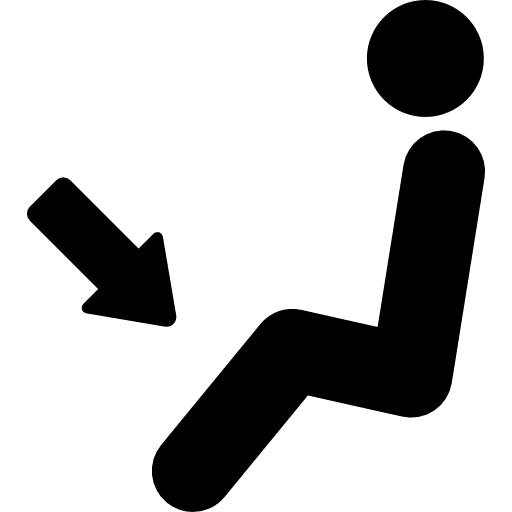 Foot heat stick man automobile vehicle icon