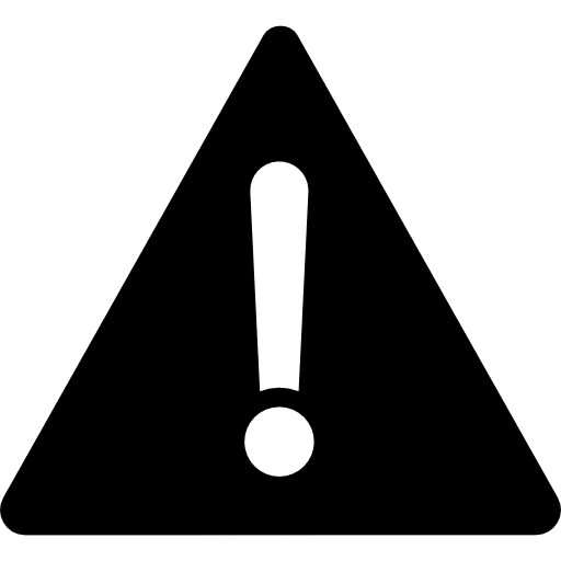 Warning danger issue geometrical icon