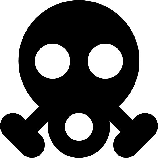 Gas mask gear military war icon