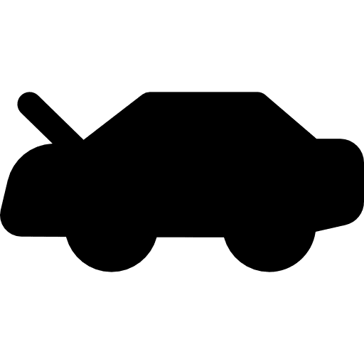 Hood automobile vehicle transport icon