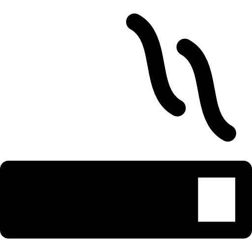 Smoking cigarette unhealthy smoke icon