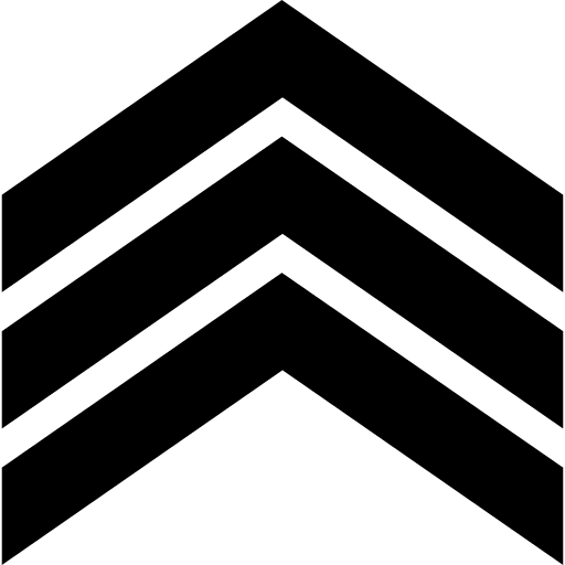 Chevrons sign badge up chevron icon