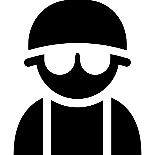 Soldier work job helmet icon