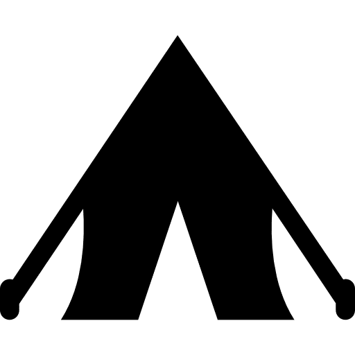 Tent tents outside camping icon