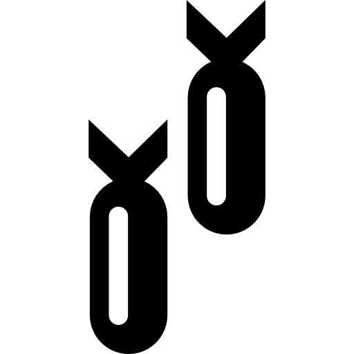 Bombs weapons explosive explosion icon