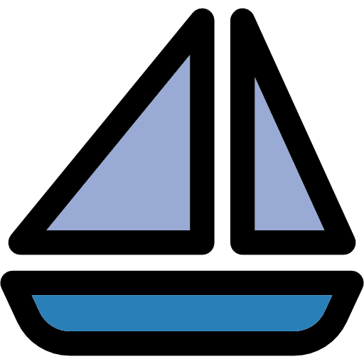 Sailboat sailboat boat navigation icon