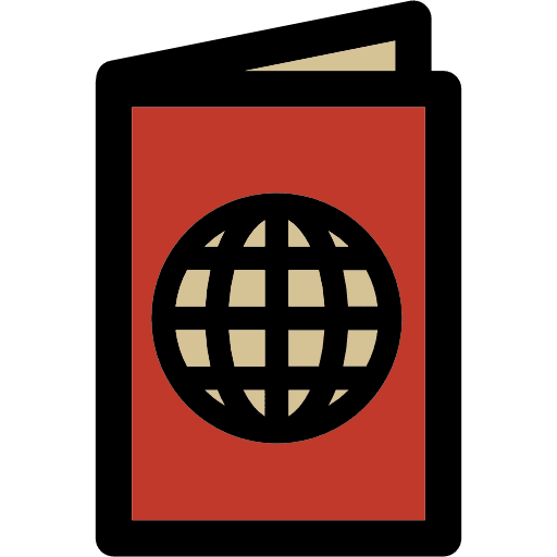 Passport technology identification identity icon