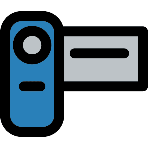 Video camera digital camera domestic camcorder icon