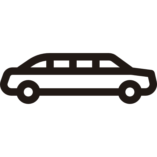 Limousine limousine automobile transport icon