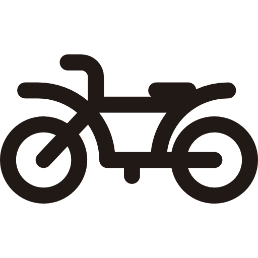 Motorcycle transport automobile motorbike icon