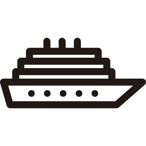 Ship navigation vessel shipping icon