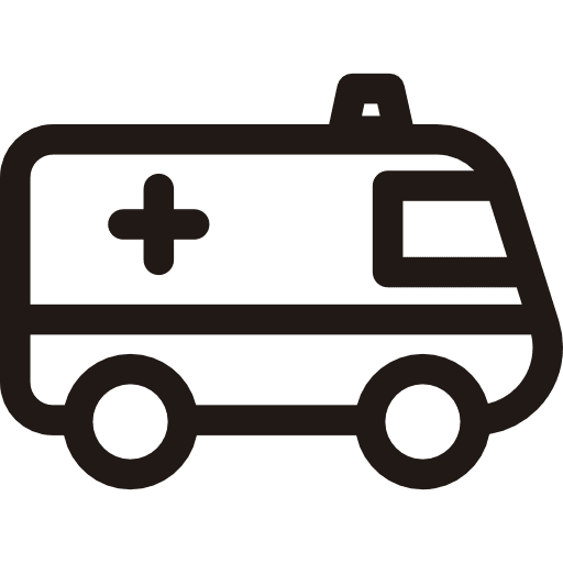 Ambulance emergency transport automobile icon