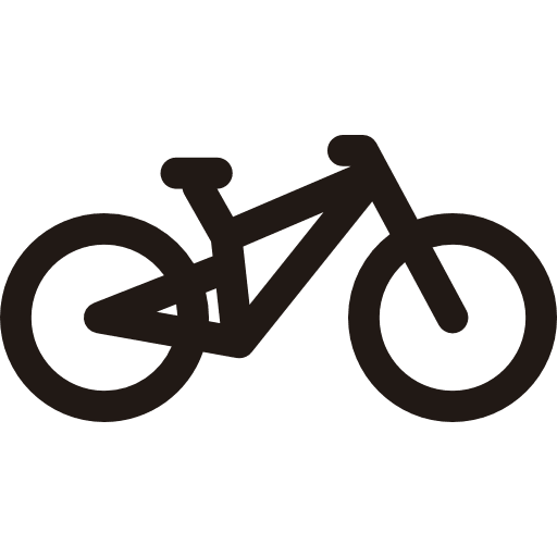 Bike exercise sports transport icon