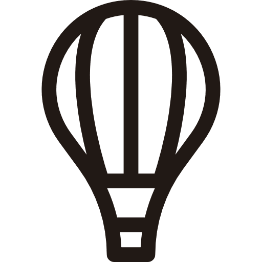 Hot air balloon hot air balloon transportation transport icon