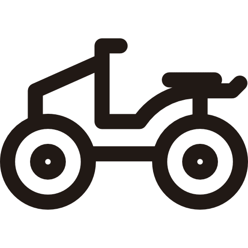Quad transport motorbike quad icon