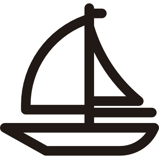 Sailing ship sailboat sailing transportation icon
