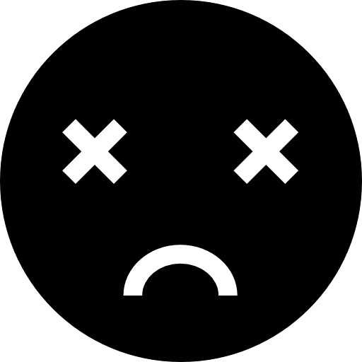 Dead emoticons faces dead icon