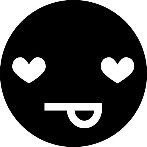 Love faces emotions head icon