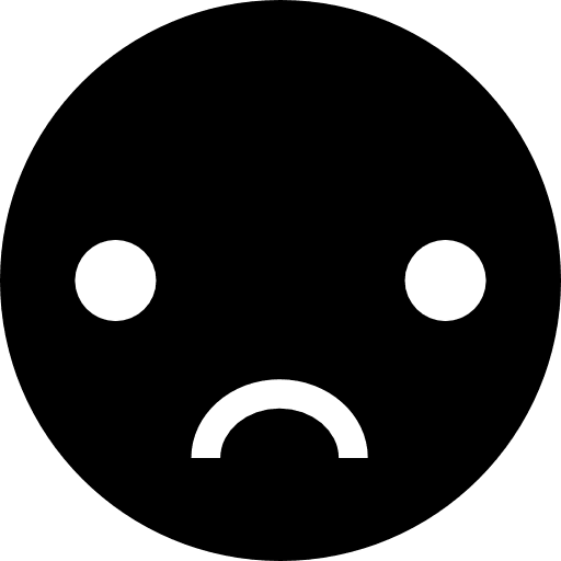 Sad head emotions gestures icon