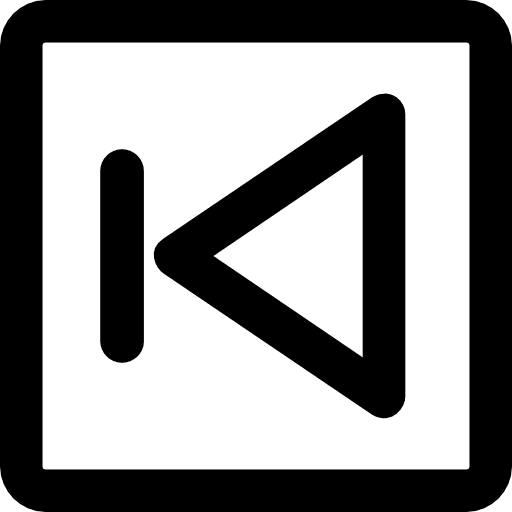 Previous multimedia direction previous icon