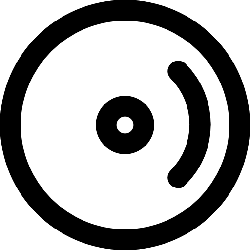 Compact disc music bluray multimedia icon