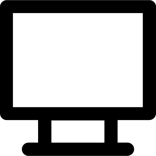 Computer technology monitor multimedia icon