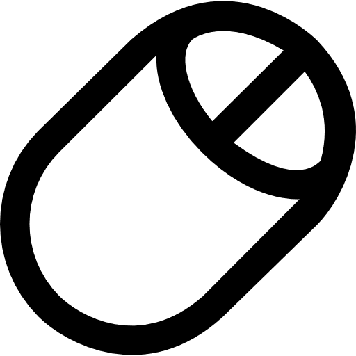 Mouse clicker electronic multimedia icon